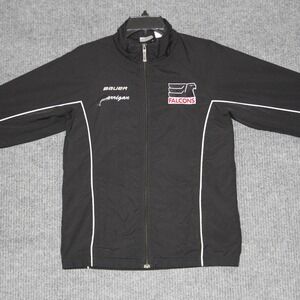 Bauer Falcons Hockey Jacket‎ Full Zip Black Youth Medium M Track Jacket
